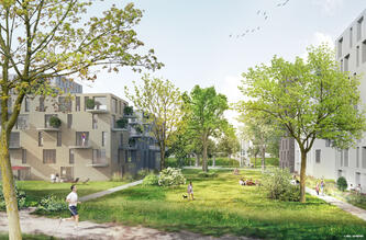 A vision of the atmosphere of the new Josaphat district.