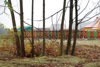 La compagnie des Nouveaux disparus, lors de son festival annuel. 