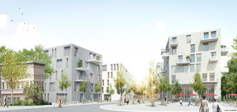 A vision of the atmosphere of the new Josaphat district.