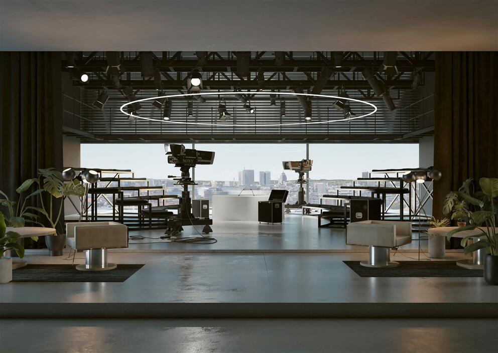 Frame, future maison des médias de mediapark.brussels.